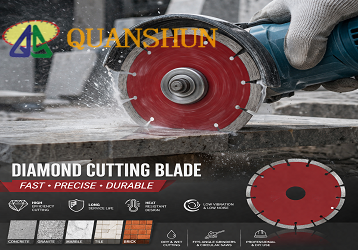 High Performance Diamond Cutting Blade, Ultra Sharp & Durable Cutting Disc for Concrete, Stone, 